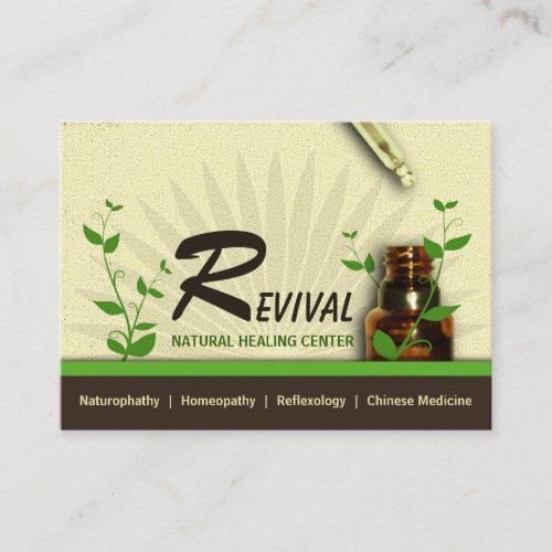 Alternative Medicine Homeopathic Business Cards
