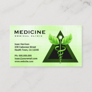 Light Green Ayurveda Healing Doctor Business Cards | Zazzle