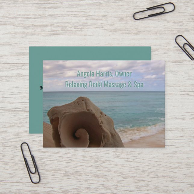 Alternative Medicine Reiki | Holistic Health Business Card (Front/Back In Situ)