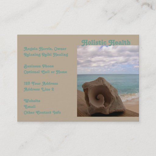 Customizable Alternative Medicine Reiki Holistic Health Business Cards