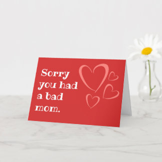 Alternative Mother's Day card