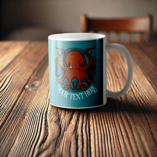 Alternative Octopus Artwork Add Your Text Design Coffee Mug