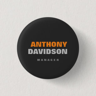 Alternative Perfect Size Grey Orange Bold Text Button