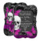 Alternative purple gothic sugar skull wedding