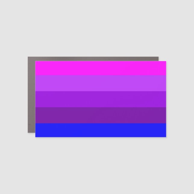 Alternative Transgender Pride Flag Car Magnet (Front)