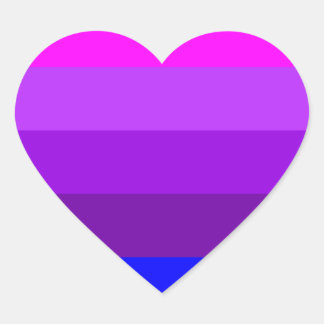 Alternative Transgender Pride Flag Heart Sticker