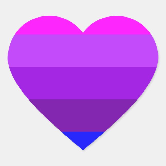 Alternative Transgender Pride Flag Heart Sticker (Front)