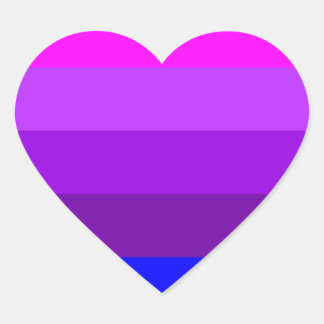 Alternative Transgender Pride Flag Heart Sticker