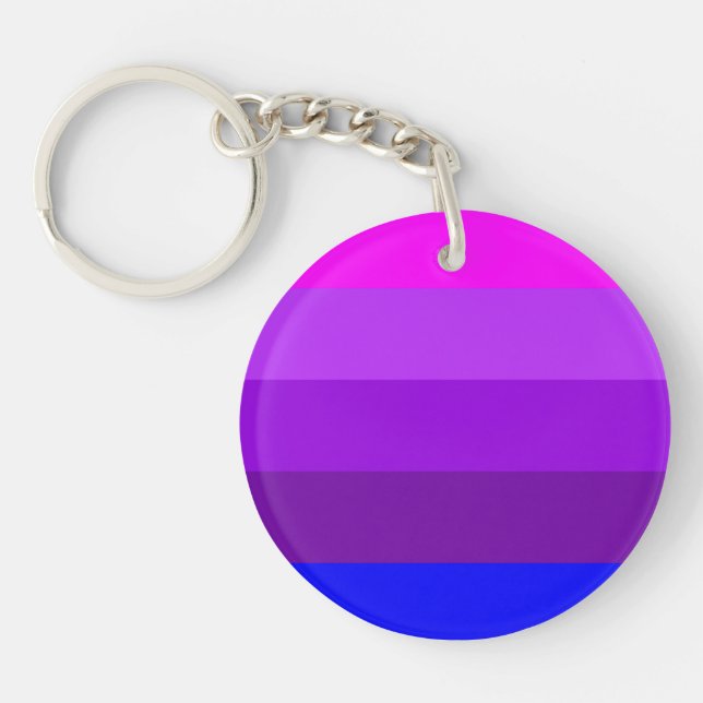 Alternative Transgender Pride Flag Keychain (Front)