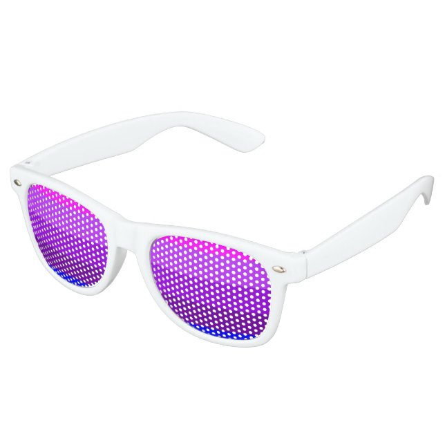 Alternative Transgender Pride Flag Retro Sunglasses (Angled)