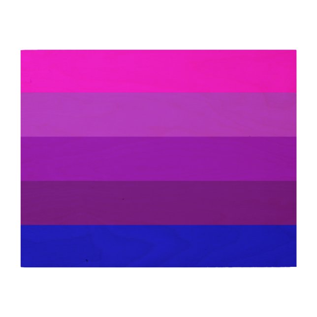 Alternative Transgender Pride Flag Wood Wall Art (Front)