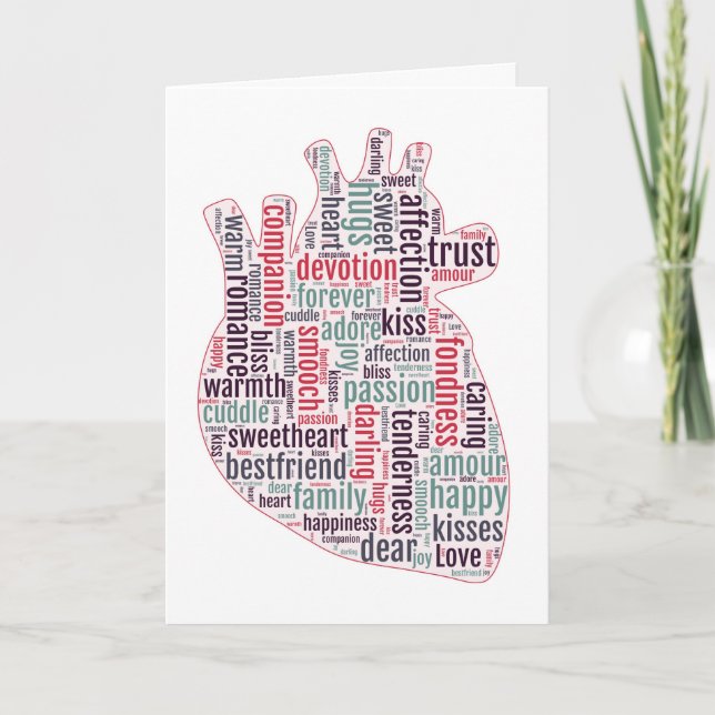 Alternative Valentine anatomical heart Card (Front)