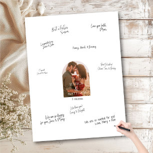 Alternative Wedding Guest Book Photo Foam Board