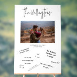 Alternative Wedding Guest Book Photo Script Acrylic Sign<br><div class="desc">Unlike a traditional wedding guest book, our acrylic sign elevates your wedding guest book into a beautiful work of art that you can proudly display for years. Use this alternative guest book for weddings to hang on your wall after the event, allowing you to remember everyone who attended and the...</div>
