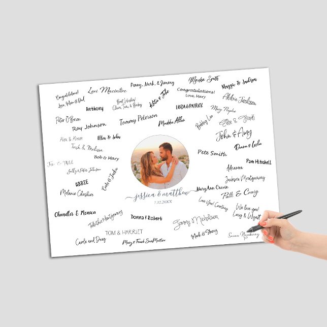 Alternative Wedding Guest Book Photo Script  Foam Board (Creator Uploaded)