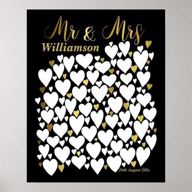 Alternative Wedding Guest Book Poster (Front)