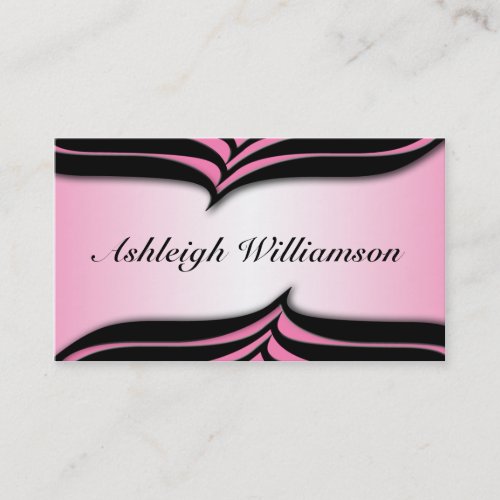 Alternative Zebra Print Pink Business Cards