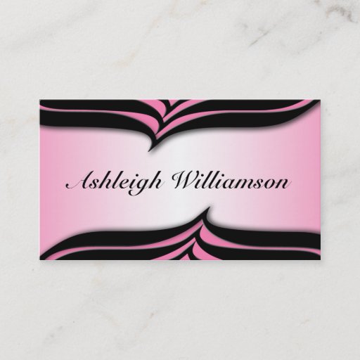 Customizable Alternative Zebra Print Pink Business Cards