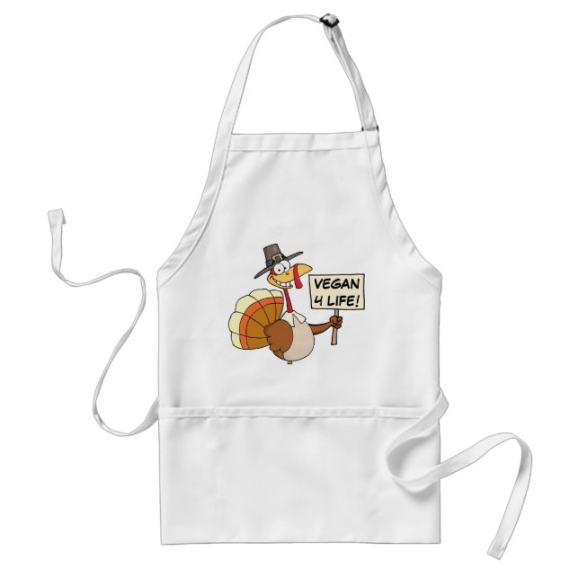 Alternatives to Turkey for Thanksgiving Dinner Adult Apron (Front)
