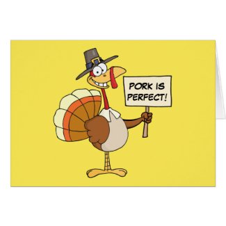 Alternatives to Turkey for Thanksgiving Dinner Greeting Card