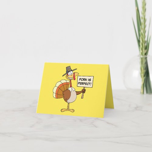 Alternatives to Turkey for Thanksgiving Dinner Holiday Card