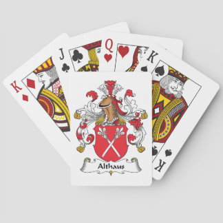 Althaus Family Crest Poker Cards