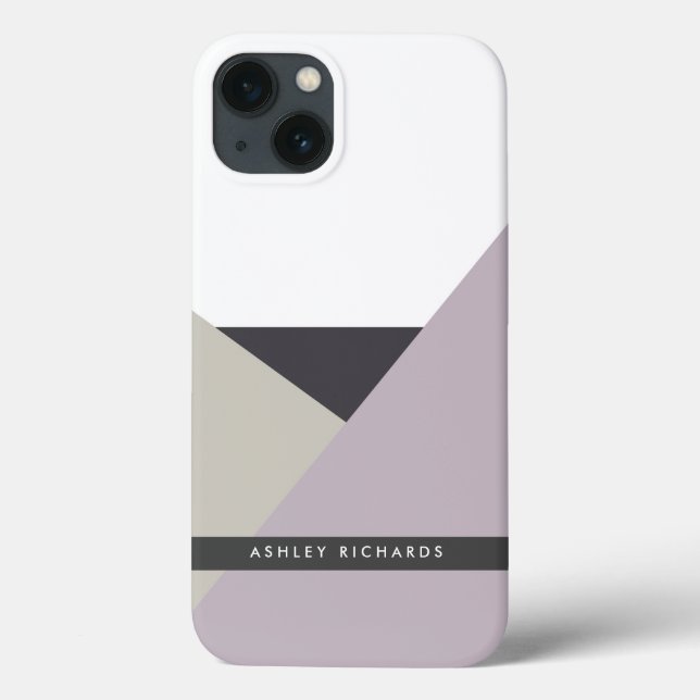 Althea Lilac Asbtract Personalized iPad Mini Case (Back)