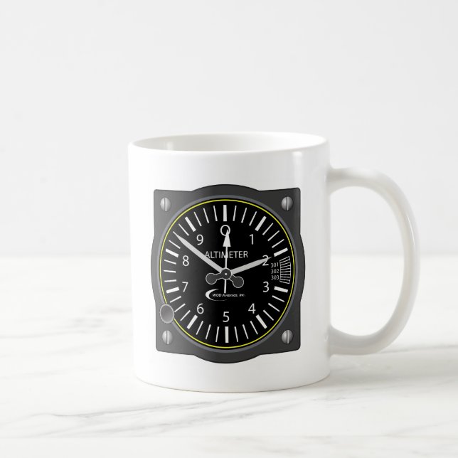 Altimeter Gauge Coffee Mug (Right)