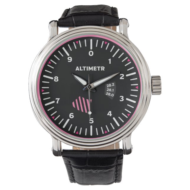 Altimetr Lady Pilot Aviation Geek Watch (Front)