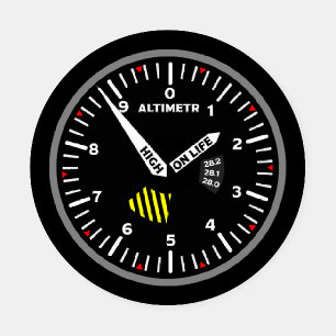 Altimetr Pilot Aviation Geek Coaster Set