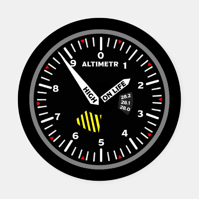 Altimetr Pilot Aviation Geek Coaster Set (Single)