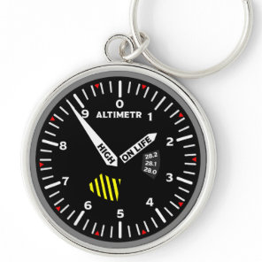 Altimetr Pilot Aviation Geek Keychain