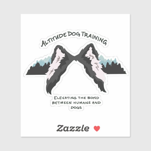 Altitude dog training die cut sticker (Sheet)