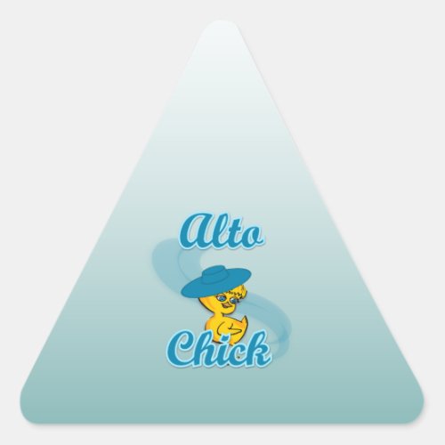 Alto Chick 3 Triangle Sticker