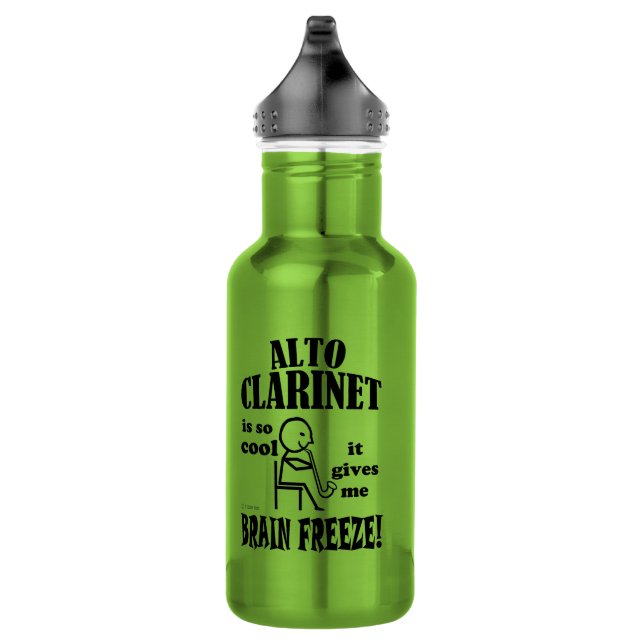 Alto Clarinet, Brain Freeze Stainless Steel Water Bottle (Right)