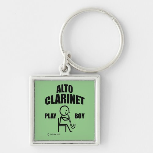 Alto Clarinet Play Boy Keychain