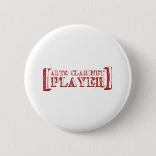 Alto Clarinet Player Pinback Button