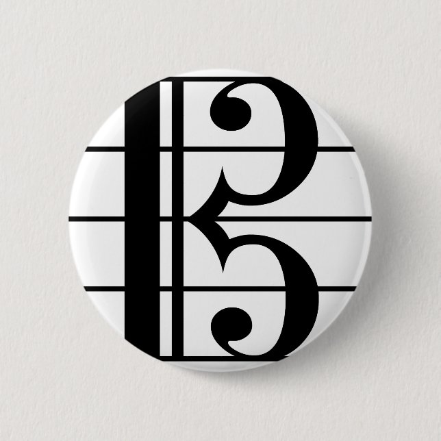 Alto Clef Button (Front)