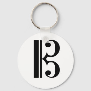 Alto Clef Keychain