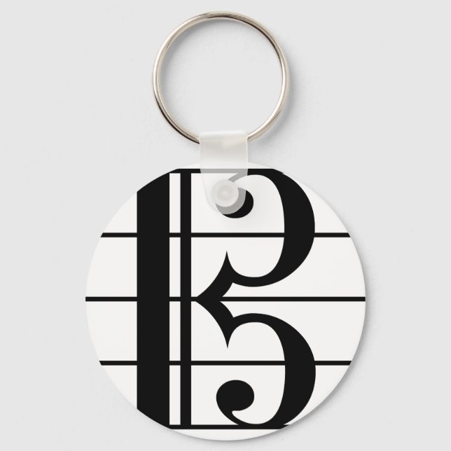Alto Clef Keychain (Front)