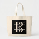 Alto Clef Tote Bag Music Gift Viola Tote Bag 