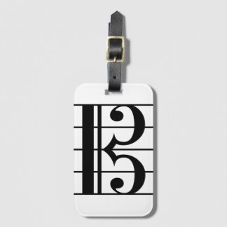 Alto Clef Luggage Tag