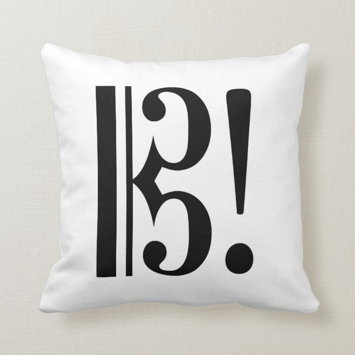 Alto Clef Pillow by Leslie Harlow