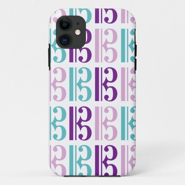 Alto Clef - Purple and Teal Case-Mate iPhone Case (Back)