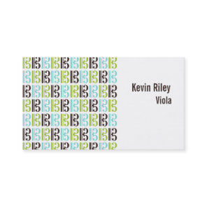 Alto Clef Viola Player Teacher Musician Music Business Card