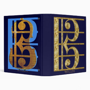 Alto Clefs 3 Ring Binder