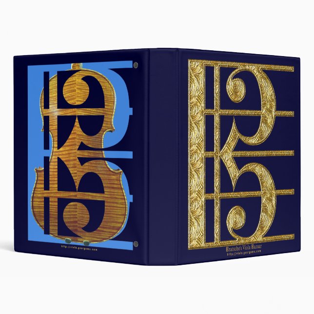 Alto Clefs 3 Ring Binder (Background)