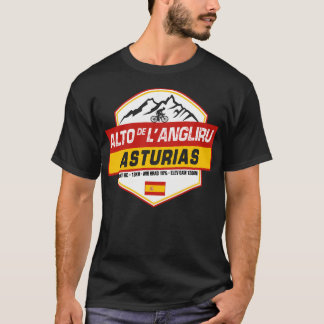 Alto De L'Angliru Cycling Spain T-Shirt