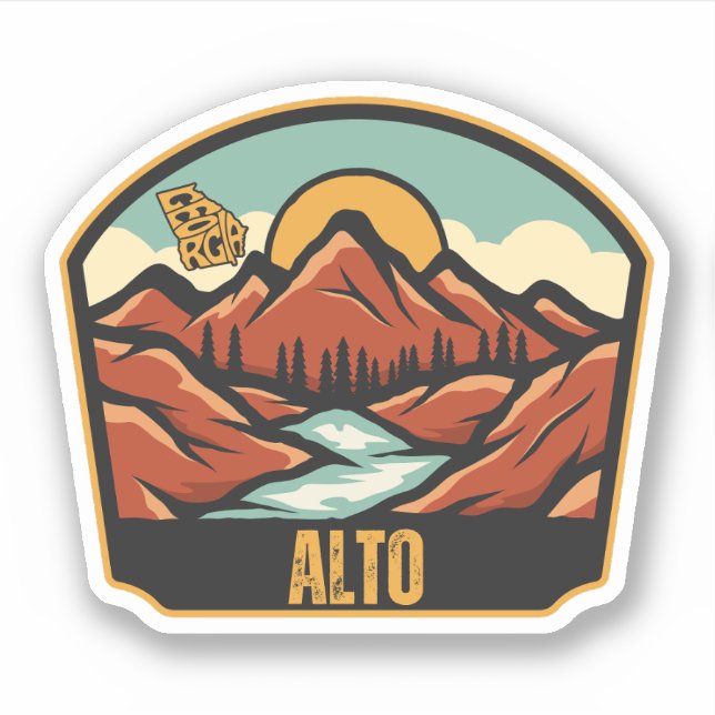 Alto, Georgia Sticker (Front)
