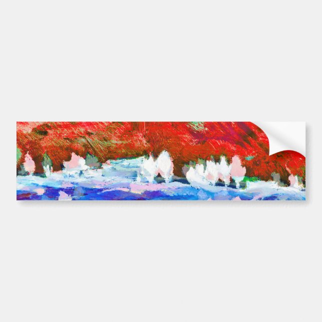 alto ilmari - autumn landscape bumper sticker (Front)